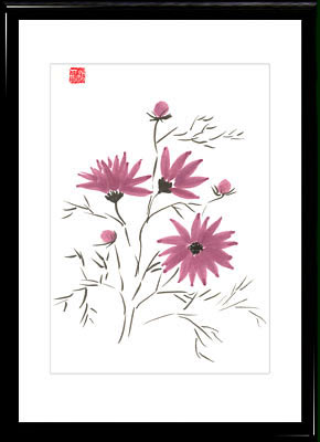 La Peinture Sumi-e Cosmos